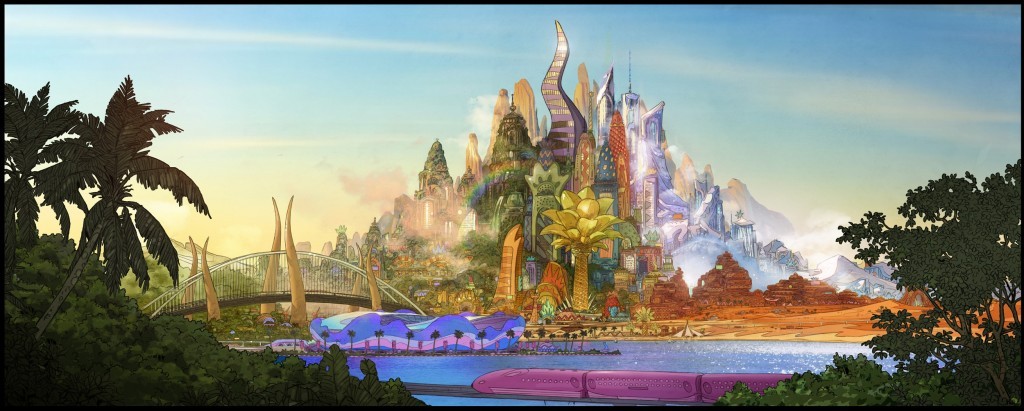 CONCEPT ART – The modern mammal metropolis of Zootopia is a city like no other. Comprised of habitat neighborhoods like ritzy Sahara Square and frigid Tundratown, it’s a melting pot where animals from every environment live together—a place where no matter what you are, from the biggest elephant to the smallest shrew, you can be anything. But when optimistic Officer Judy Hopps arrives, she discovers that being the first bunny on a police force of big, tough animals isn’t so easy. Determined to prove herself, she jumps at the opportunity to crack a case, even if it means partnering with a fast-talking, scam-artist fox, Nick Wilde, to solve the mystery. Walt Disney Animation Studios’ “Zootopia,” a comedy-adventure directed by Byron Howard (“Tangled,” “Bolt”) and Rich Moore (“Wreck-It Ralph,” “The Simpsons”) and co-directed by Jared Bush (“Penn Zero: Part-Time Hero”), opens in theaters on March 4, 2016. ©2015 Disney. All Rights Reserved.